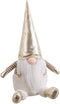 Christmas Kerstversiering Wit Gouden Zand Weefsel 19 X 16 X 35 Cm