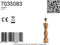 Light & Living Lampvoet CUMANI - hout weather barn - L