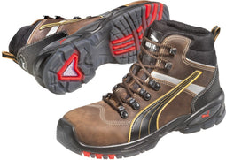 Puma Safety Condor Mid S3 ESD 630122 - Zwart/Bruin - 42