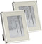 Fotolijstje/fotoframe 20 x 25 cm met zilver metalen rand - Geschikt voor een foto van 13 x 18 cm