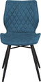 Set van 2 eetkamerstoelen LISLE Zeeblauw