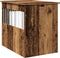 vidaXL - Hondenbench - 55x80x68 - cm - bewerkt - hout - oud - houtkleurig