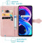iMoshion Hoesje Geschikt voor Realme 8 Pro / Realme 8 Hoesje Met Pasjeshouder - iMoshion Mandala Bookcase - Rosé Goud
