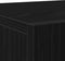 vidaXL - Sideboard - met - 3 - Deuren - Zwart - Eiken - 90x34x80 - cm - Geengineerd - Hout