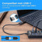 Nuvance Usb Hub - 3.0 – 7 Poorten - Usb Splitter – USB C Hub/Adapter - Universeel - Aan/Uit Switch -