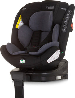 Chipolino Tourino Autostoel i-Size 40-150 cm Isofix 360° Obsidian Zwart Grijs