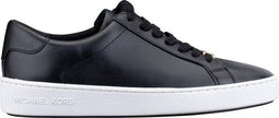 Michael Kors Irving - Dames Sneakers - Echt leder met goudkleurige details - Zwart - Maat 36
