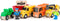 Woody - Bedrijfsvoertuigen set - Houten speelgoedauto's met figuren - Multi (set van 5)