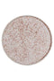 Bloomingville Sui - Gebaksbord - Porselein - Offwhite met bruin gespikkeld dessin