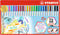 STABILO Pen 68 Brush - Premium Brush Viltstift - Met Flexibele Penseelpunt - Etui Met 19 Verschillende Kleuren