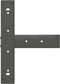 vidaXL - Bartafelpoten - 2 - st - T-vormig - 50x35x(90-91) - cm - staal - antraciet