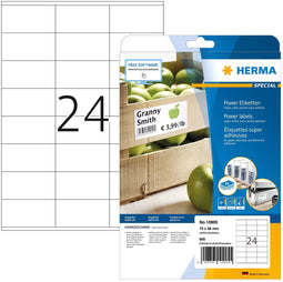 Herma 10905 - Universele etiketten - 70 x 36 mm - Wit (600 stuks)
