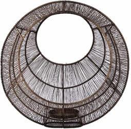 PTMD Windlicht Eugene - 38x19x38 cm - Ijzer - Messing