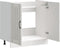vidaXL - Spoelbakonderkast - Lucca - bewerkt - hout - hoogglans - wit