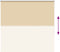 vidaXL - Rolgordijn - verduisterend - 155x130 - cm - stofbreedte - 151,6 - cm - beige