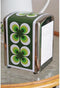 CABANAZ - tissuedispenser, Ramona, retro, metaal / chroom, TISSUE DISPENSER, groen