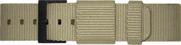 LEFF amsterdam - Horlogebandje - Nato Band T40 - Zand/Zwart - 20mm