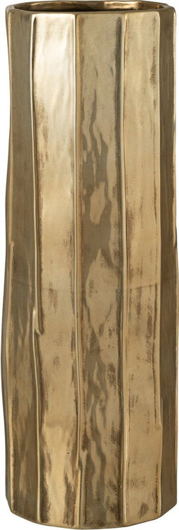 J-Line vaas Ary Klei - keramiek - goud - small