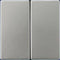 Jung Aluminium/Goudstaal/Chroom Bedieningselement/Centrale Plaat Schakelmateriaal - ES2995 - E28CH