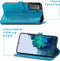 iMoshion Hoesje Geschikt voor Samsung Galaxy S21 Hoesje Met Pasjeshouder - iMoshion Mandala Bookcase - Turquoise