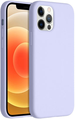 Accezz Liquid Silicone Backcover iPhone 12 (Pro) - Schokabsorberend - Paars