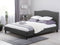 MONTPELLIER - Tweepersoonsbed LED - Grijs - 180 x 200 cm - Polyester