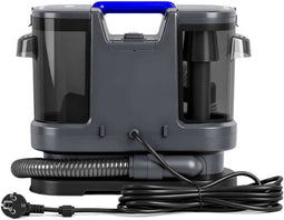 Hyundai Electronics - Elektrische Vlekkenreiniger - 1400W 2 in 1 Koud en Warm Water 15 kPa zuigkracht Blauw en Grijs