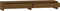 vidaXL - Monitorstandaard - 100x27x15 - cm - massief - grenenhout - honingbruin