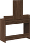 vidaXL - Kaptafel - met - Laden - in - Bruin - Eiken - - - 100x41x140 - cm