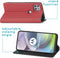 iMoshion Hoesje Geschikt voor Motorola Moto G 5G Hoesje Met Pasjeshouder - iMoshion Slim Folio Bookcase - Rood