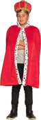 Boland - Koningsmantel kind rood - Kinderen - Koning - Prinsen en Prinsessen- Middeleeuwen