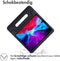 imoshion Tablet Hoes Kinderen - Geschikt voor iPad Pro 12.9 (2022) / Pro 12.9 (2021) / Pro 12.9 (2020) / Pro 12.9 (2018) - Kidsproof Backcover met handvat - Zwart