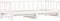vidaXL - Slaapbank - met - onderschuifbed - 80x200 - cm - massief - grenenhout - wit