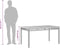 vidaXL Tuintafel 140x80x75 cm poly rattan en acaciahout zwart
