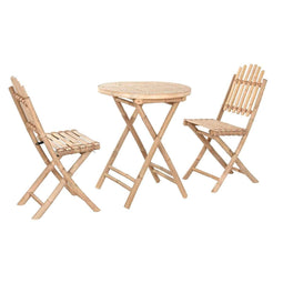 Tafel met twee stoelen Home ESPRIT 61 x 61 x 73 cm