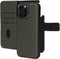 Mobiparts iPhone 16 Pro Max - 2 in 1 Wallet Case - Echt leer met uitneembare backcover - Groen