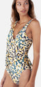Barts Limea Wrap One Piece - Dames Badpak - Wikkeldetail V-hals - Gold