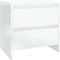 vidaXL - Nachtkastjes - 2 - st - 45x34,5x44,5 - cm - bewerkt - hout - bruin - eikenkleur