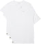 Lacoste Lounge Shirts Heren - T-shirts Regular-Fit - Set van 3 - Wit (3-pack)