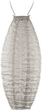 Lumiz Solar Buitenlamp - Buitenverlichting - Lampion - Solar Tuinverlichting - Folia Long Oval - 20 cm - Licht Taupe