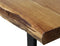 Eettafel SoHo - 220x100 cm - u-poot - acacia/ijzer