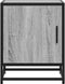 vidaXL - Nachtkastje - 40x31x50 - cm - bewerkt - hout&metaal - grijs - sonoma - eiken