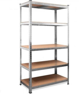 Monzana Stellingkast Metaal - Opbergrek 5 planken tot 875kg - Zilver