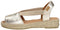 Toni Pons Etna - Dames Espadrilles - Metallic look - Platinum - Maat 39