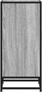 vidaXL - Dressoir - 35,5x35x76 - cm - bewerkt - hout - en - metaal - grijs - sonoma