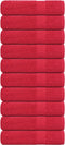 vidaXL - Handdoeken - 10 - st - 50x100 - cm - 360 - g/m² - 100% - katoen - rood