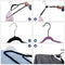 Hoppa! - Zwarte Plastic Kledinghangers - Antislip oppervlak - Ruimtebesparend ontwerp - (20 stuks)