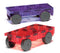 Magna Tiles - 2 stuks Cars Auto's Clear Colors - Constructiespeelgoed