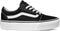 VANS WM Ward Platform (Canvas) Black/White -Maat 37