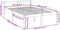 vidaXL - Seniorenbed - massief - grenenhout - honingbruin - 140x200 - cm